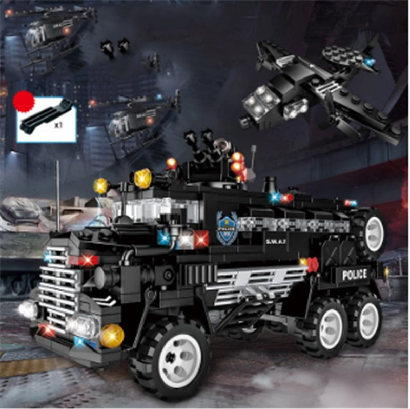 Building Blocks Small Particles Building Blocks Toys Combat Command Vehicle